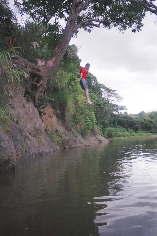 preston jumping off tree in yavuna