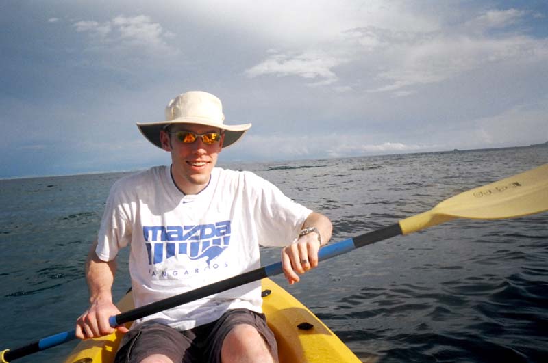 preston on kayak